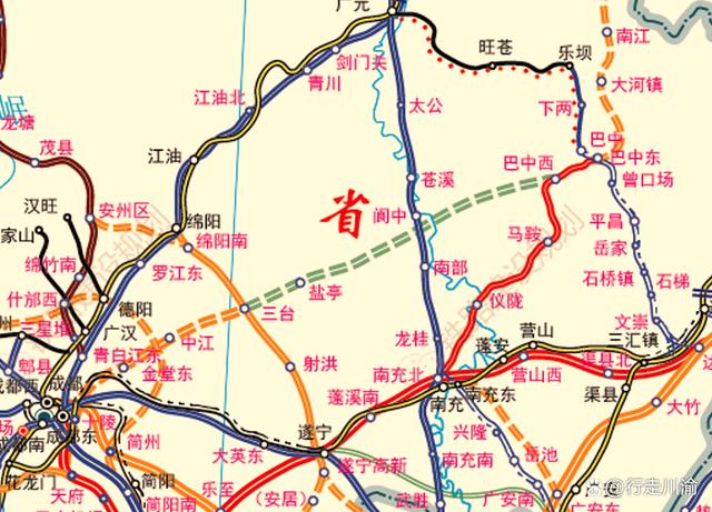 成巴安高铁阆中市经过哪些乡镇